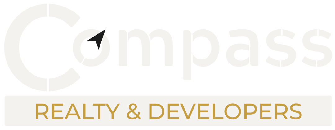 compass realty logo white
